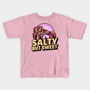 Salty But Sweet Mermaid Design Kids T-Shirt